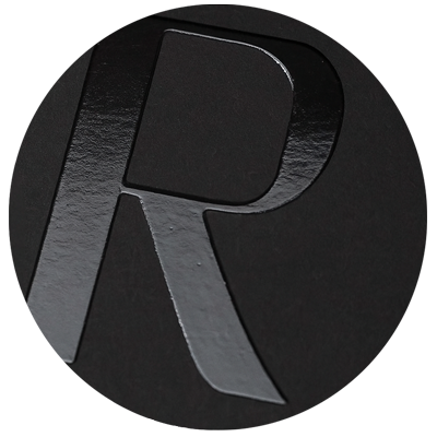 Prägefolie schwarz glänzend zweiseitig