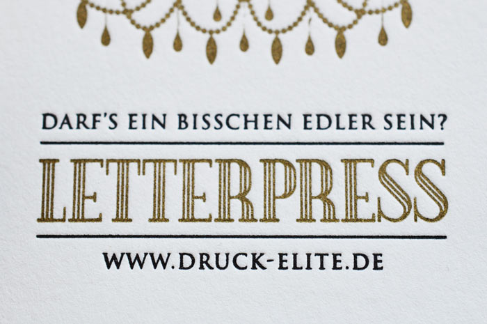 Visitenkarte Letterpress