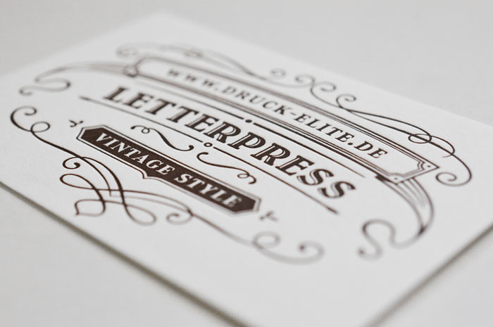 Karten Letterpress DIN lang