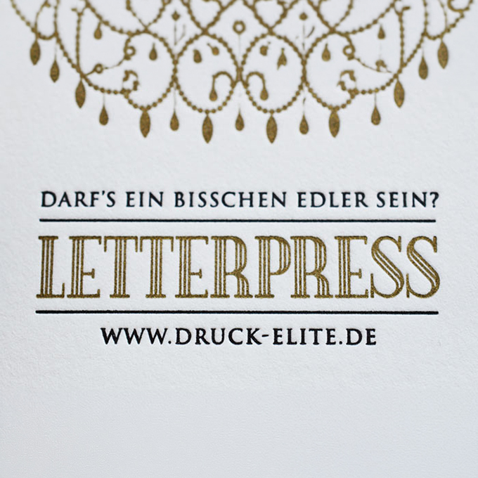 Karten Letterpress DIN lang