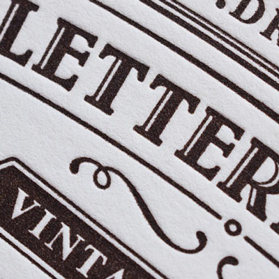 Karten Letterpress