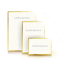 Letterpress Karten Premium