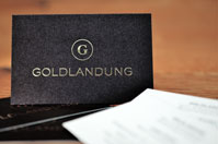 Visitenkarten Premium mit Gold